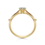 Pierścionek zaręczynowy złoty z diamentem AJPZ_095